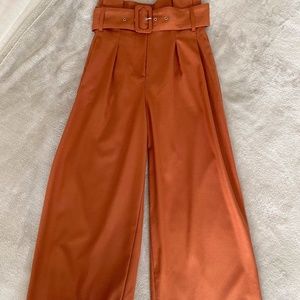 Free People Burnt Orange Wide Leg Pants Size 2
